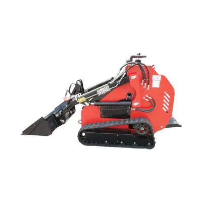 Mini incarcator frontal pe senile, motor benzina 23CP, 739cc, capacitate ridicare 350kg, volum cupa 0.15m3 THOR - imagine 3