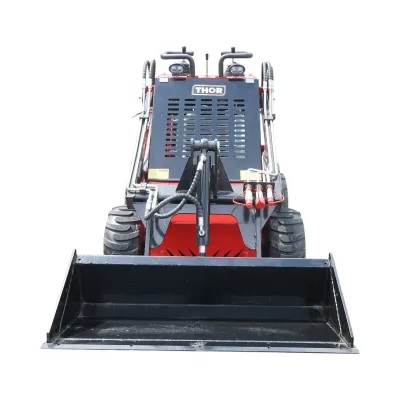 Mini incarcator frontal pe roti, motor benzina 23CP, 739cc, capacitate ridicare 350kg, volum cupa 0.15m3 THOR - imagine 2