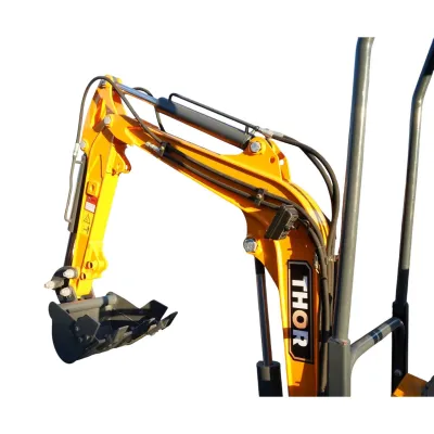 Mini excavator 1T pe senile cu semicabina, motor diesel 11CP, adancime sapare 1750mm, capacitate ridicare 350kg, 3 cupe incluse 170/360/780mm THOR - imagine 11