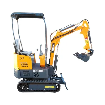 Mini excavator 1T pe senile cu semicabina, motor diesel 11CP, adancime sapare 1750mm, capacitate ridicare 350kg, 3 cupe incluse 170/360/780mm THOR - imagine 5