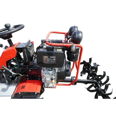  Minitractor agricol articulat 4x4 diesel 17CP, 531cc, 3+1 viteze, 2 cutii de viteze, pornire electrica/manuala, latime lucru 1050mm cu freza, rarita, roti metalice, picior sprijin THOR - imagine 13