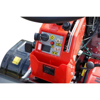  Minitractor agricol articulat 4x4 diesel 17CP, 531cc, 3+1 viteze, 2 cutii de viteze, pornire electrica/manuala, latime lucru 1050mm cu freza, rarita, roti metalice, picior sprijin THOR - imagine 10