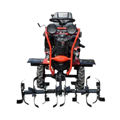  Minitractor agricol articulat 4x4 diesel 17CP, 531cc, 3+1 viteze, 2 cutii de viteze, pornire electrica/manuala, latime lucru 1050mm cu freza, rarita, roti metalice, picior sprijin THOR - imagine 4