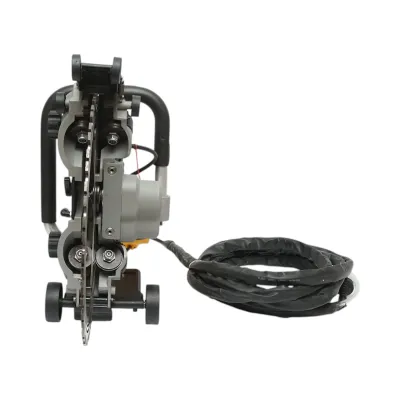 Masina de taiat beton electrica 5000W, 220V, disc inelar diamantat 400mm, adancime 290mm, pompa apa automata 20 L/min Breckner Germany - imagine 5