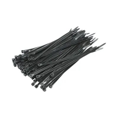 Faseta colier plastic negru 4.8x200mm 100 buc/set Longroad - imagine 2