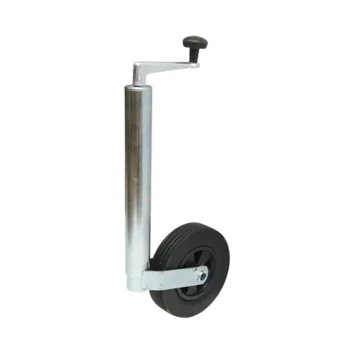 Roata de sprijin remorca 200x50mm, diametru tub 48mm, reglabila 570-800mm, sarcina maxima 136kg Breckner Germany - imagine 2