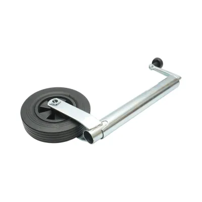 Roata de sprijin remorca 200x50mm, diametru tub 48mm, reglabila 570-800mm, sarcina maxima 136kg Breckner Germany - imagine 6
