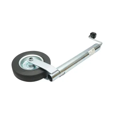 Roata de sprijin remorca 200x50mm, diametru tub 48mm, reglabila 650-800mm, sarcina maxima 136kg Breckner Germany - imagine 5