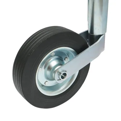 Roata de sprijin remorca 200x50mm, diametru tub 48mm, reglabila 650-800mm, sarcina maxima 136kg Breckner Germany - imagine 6