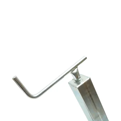 Roata de sprijin remorca rabatabila 230x75mm, tub patrat 70mm, reglabila 900-1180mm, sarcina maxima 272kg Breckner Germany - imagine 8