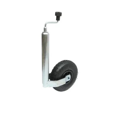 Roata de sprijin remorca cu roata pneumatica 260x85mm, diametru tub 48mm, reglabila 600-880mm, sarcina maxima 136kg Breckner Germany - imagine 4