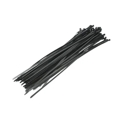 Faseta colier plastic negru 9x750mm 100 buc/set Longroad