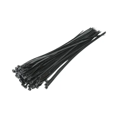 Faseta colier plastic negru 9x750mm 100 buc/set Longroad - imagine 2