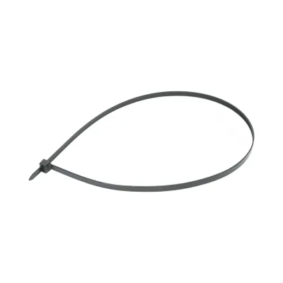 Faseta colier plastic negru 9x750mm 100 buc/set Longroad - imagine 3