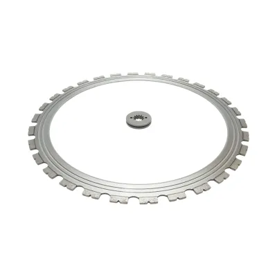 Disc inelar diamantat segmentat 500mm, 30 dinti, rola antrenare pentru masina de taiat beton Breckner Germany - imagine 2
