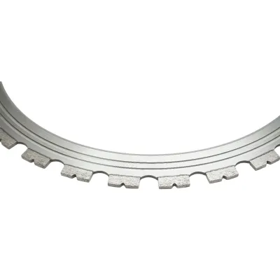 Disc inelar diamantat segmentat 500mm, 30 dinti, rola antrenare pentru masina de taiat beton Breckner Germany - imagine 3