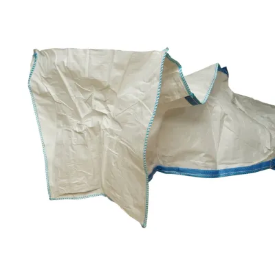 Sac big bag 95x95x165cm alb, capacitate 1500kg, tip U-Panel nelaminat, fund plan, top fusta 85cm - imagine 4