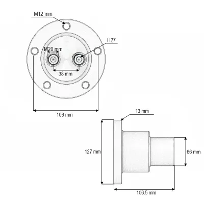 Butuc disc grapa cu talere Horsch, Joker cod OEM 28071300, 28085600, 28077800, 28077900 - imagine 4
