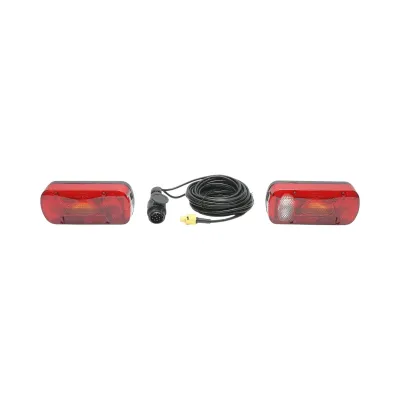 Set lampi remorca 12V universale cu 6 functii, cablaj 5.5m, fisa priza 13P 215x100x55mm Breckner Germany