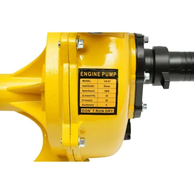 Pompa apa centrifuga autoamorsanta cu fulie dubla 4kW, 2 toli, debit 30 m3/h, adancime aspiratie 5m, inaltime pompare 56m pentru irigatii - imagine 12