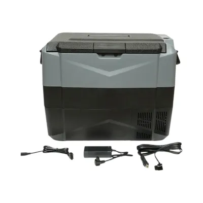 Frigider auto 45L cu compresor 12V-24V-220V, 60W, afisaj LCD, zona dubla de racire, USB 630x390x490mm - imagine 2