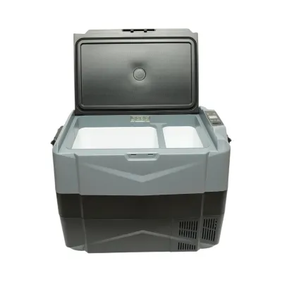 Frigider auto 45L cu compresor 12V-24V-220V, 60W, afisaj LCD, zona dubla de racire, USB 630x390x490mm - imagine 3