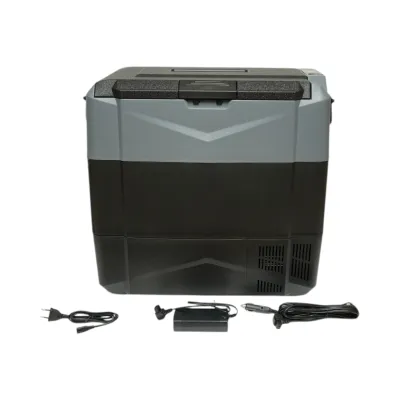 Frigider auto 55L cu compresor 12V-24V-220V, 60W, afisaj LCD, zona dubla de racire, USB 630x390x590mm - imagine 2