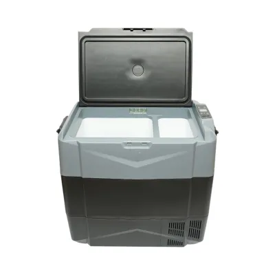 Frigider auto 55L cu compresor 12V-24V-220V, 60W, afisaj LCD, zona dubla de racire, USB 630x390x590mm - imagine 3