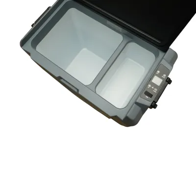Frigider auto 55L cu compresor 12V-24V-220V, 60W, afisaj LCD, zona dubla de racire, USB 630x390x590mm - imagine 9