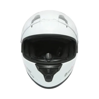 Casca moto integrala alba cu viziera transparenta si ochelari de soare, marimea L Arcane White Breckner Germany - imagine 2