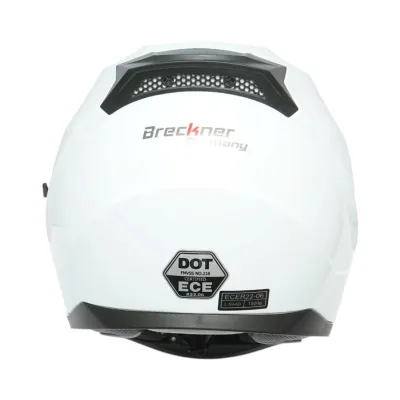 Casca moto integrala alba cu viziera transparenta si ochelari de soare, marimea L Arcane White Breckner Germany - imagine 8