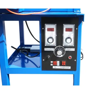 Dispozitiv pneumatic vulcanizare anvelope la cald 2000W, 220V, 10 adaptoare aluminiu, timer 0-120 minute, 2 regulatoare digitale temperatura 0-400°C THOR - imagine 7