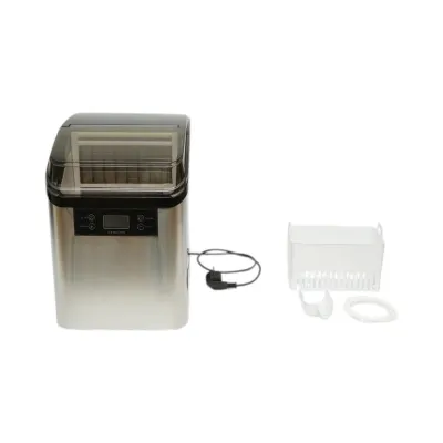 Aparat de facut cuburi de gheata inox 20 kg/24h, rezervor apa 2.5L, cos colectare 1.2kg, autocuratare, afisaj digital - imagine 2