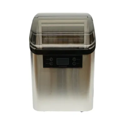 Aparat de facut cuburi de gheata inox 20 kg/24h, rezervor apa 2.5L, cos colectare 1.2kg, autocuratare, afisaj digital - imagine 3
