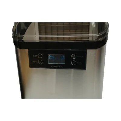 Aparat de facut cuburi de gheata inox 20 kg/24h, rezervor apa 2.5L, cos colectare 1.2kg, autocuratare, afisaj digital - imagine 10