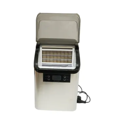 Aparat de facut cuburi de gheata inox 20 kg/24h, rezervor apa 2.5L, cos colectare 1.2kg, autocuratare, afisaj digital - imagine 4