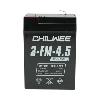 Baterie VRLA plumb acid 6V 4.5Ah 70x47x100mm 3-FM-4.5 CHILWEE