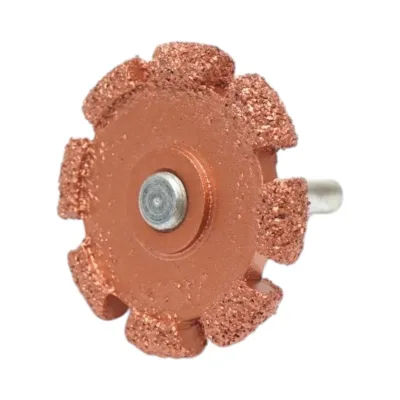 Roata abraziva polizat anvelope 50x7mm, granulatie K36, tija hexagonala 3/8 inch