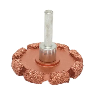 Roata abraziva polizat anvelope 50x7mm, granulatie K36, tija hexagonala 3/8 inch - imagine 4