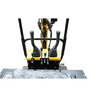 Mini excavator 1T pe senile cu semicabina, motor diesel 10CP, 499cc, adancime sapare 1600mm, 2 cupe incluse 390/960mm - imagine 11