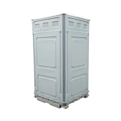 Toaleta ecologica vidanjabila 350L HDPE cu lavoar, pisoar, oglinda, suport hartie si cuier 1150x1150x2250mm - imagine 4
