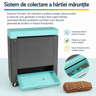 Tocator carton industrial 550mm, 1500W, 220V, viteza reglabila 0-18m/min, grosime maxima 10mm Breckner Germany - imagine 7