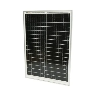 Panou solar 40W fotovoltaic monocristalin cu cablu de conectare 90cm si clesti baterie 570x400x25mm Breckner Germany - imagine 4