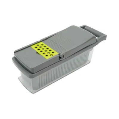 Tocator de legume multifunctional 12 in 1 manual, 8 lame inox interschimbabile, taietor legume, feliator, razatoare, decojitor, separator oua, recipient colectare - imagine 7