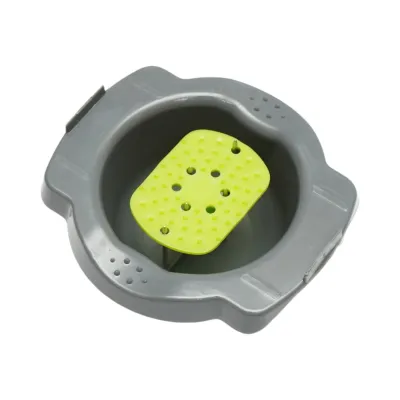 Tocator de legume multifunctional 12 in 1 manual, 8 lame inox interschimbabile, taietor legume, feliator, razatoare, decojitor, separator oua, recipient colectare - imagine 16
