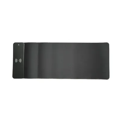 Mouse pad gaming cu incarcare rapida wireless 15W, iluminare LED RGB 15 moduri cu control touch, baza cauciuc antiderapanta, 80x30cm