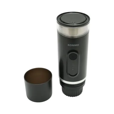 Aparat de cafea portabil cu acumulator 9000mAh, 12V, 140W, incalzire apa, presiune 15 bar, rezervor apa 90ml, cafea macinata, capsule Nespresso - imagine 4