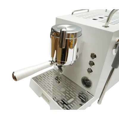 Espressor semi-automat profesional cafea boabe cu rasnita integrata 2950W, 220V, grup dublu, sistem spumare lapte, pompa ULKA 20 bar, rezervor apa 3.5L, conexiune apa retea - imagine 9