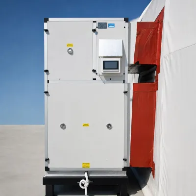 Sistem instalatie climatizare industriala 272.960 BTU, 80kW, 380V, functie incalzire si ventilatie, debit aer 17.500m3/h pentru corturi, hale, depozite 500–750m2 - imagine 6