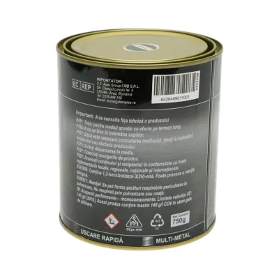 Vopsea email anticoroziva 3 in 1 verde John Deere pentru metal 750g, direct pe rugina, pe baza de apa Breckner Germany - imagine 4